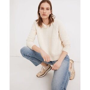 Madewell Open-Stitch Hopedale Pullover Sweater